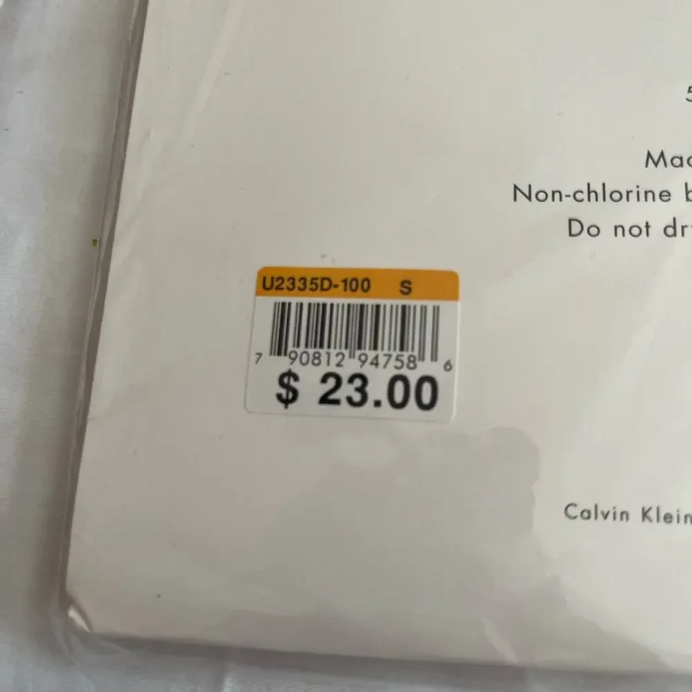 Calvin Klein Shirt 1pc Cotton Stretch Muscle White Sz S NWT